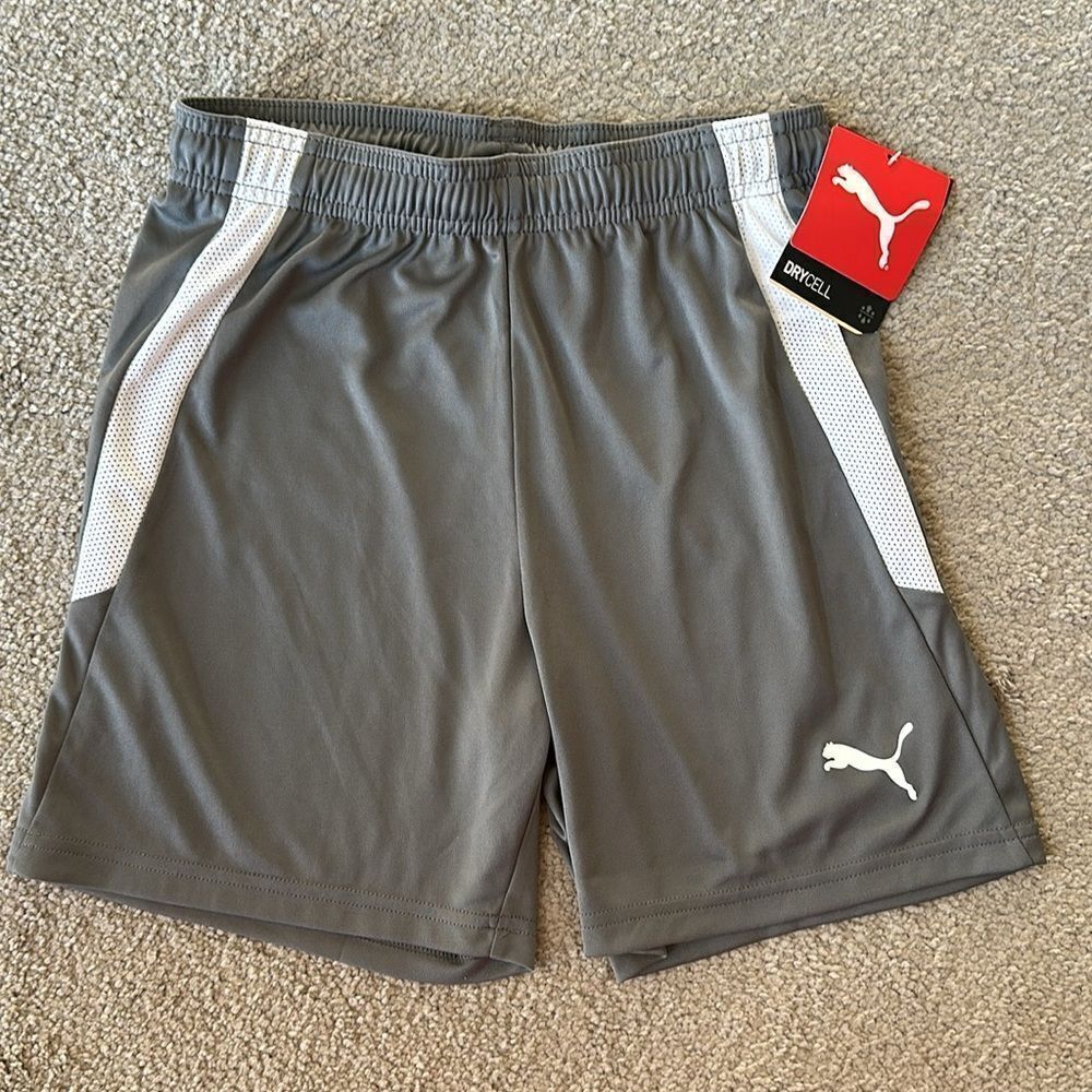 Puma Teamliga 25 Youth Unisex Shorts in Smoked Pearl/Puma White!